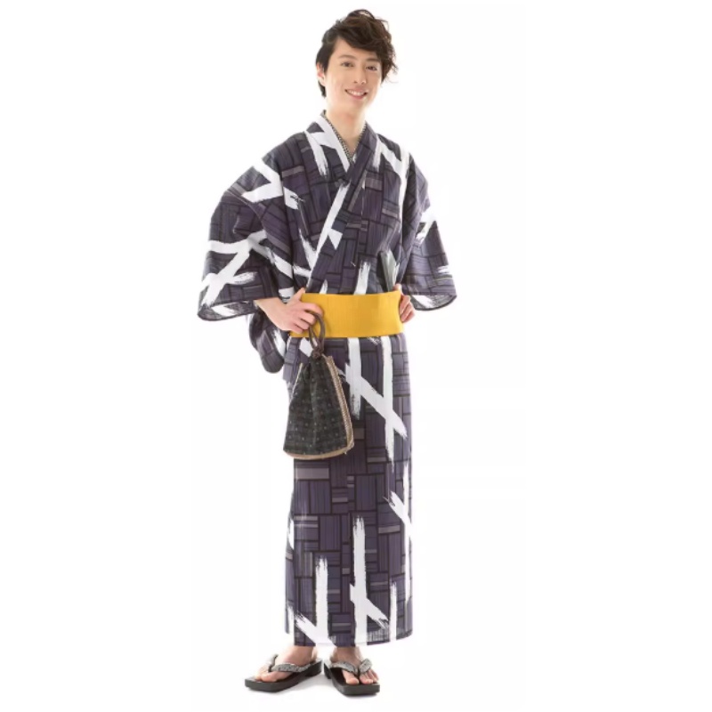 Traditional Japanese Men'S Formal Wear - Summer Japanese Men's Traditional Kimono With