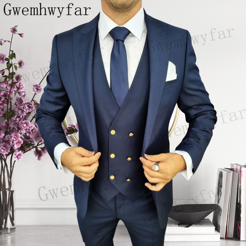 Gwenhwyfar Groomsmen Peaked La - Men Formal Wear With Blazer review and price