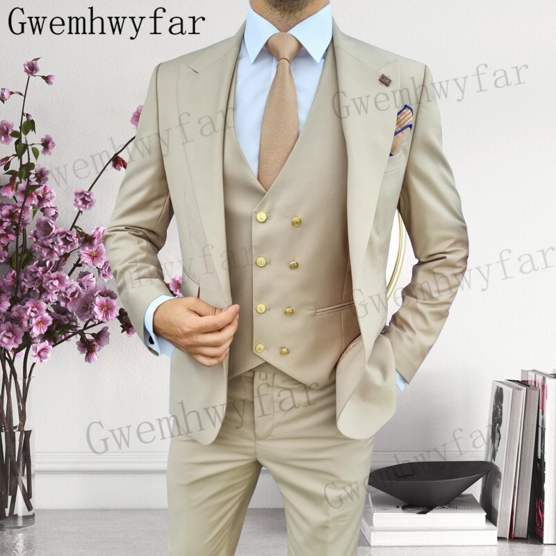 Gwenhwyfar Groomsmen Peaked La - Men Formal Wear With Blazer review and price