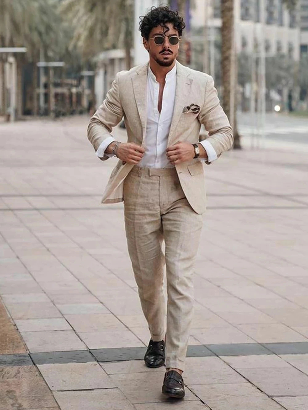 Summer Beach Business Linen Me - Men Formal Wear With Blazer review and price