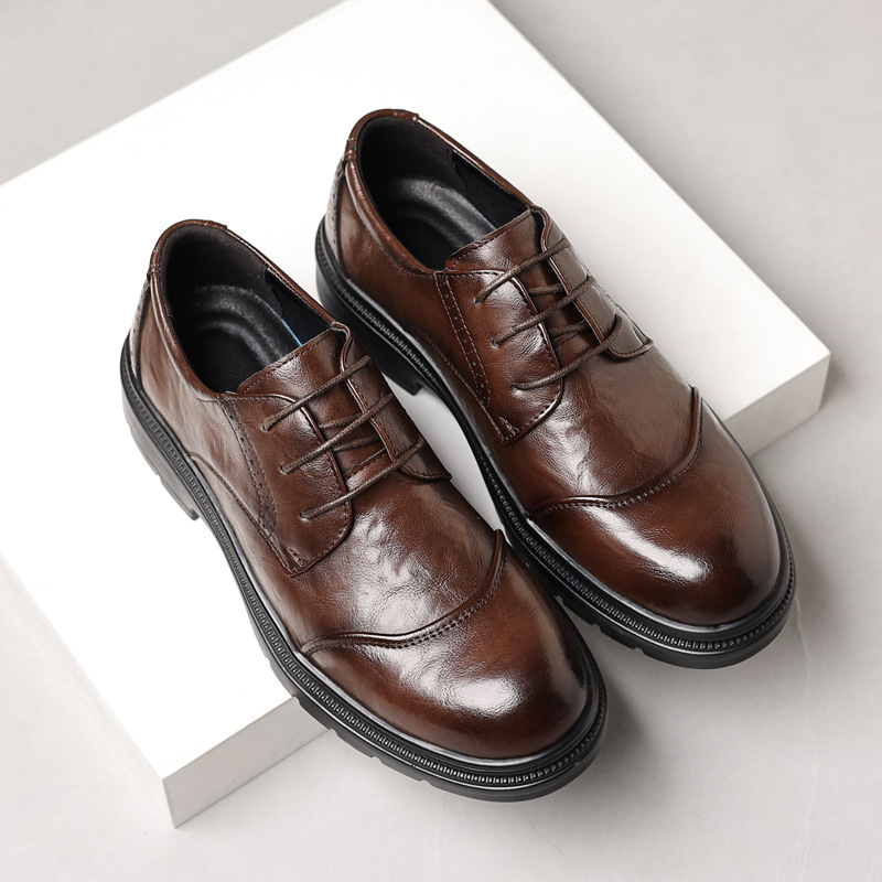 Men's leather shoes for casual - Men Formal Wear Office review and price