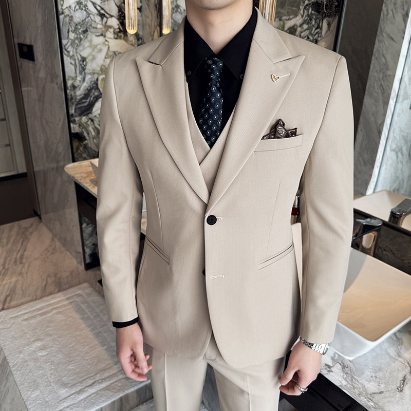 White Mens Suits 3 Pieces Slim - Men'S Formal Dinner Wear review and price