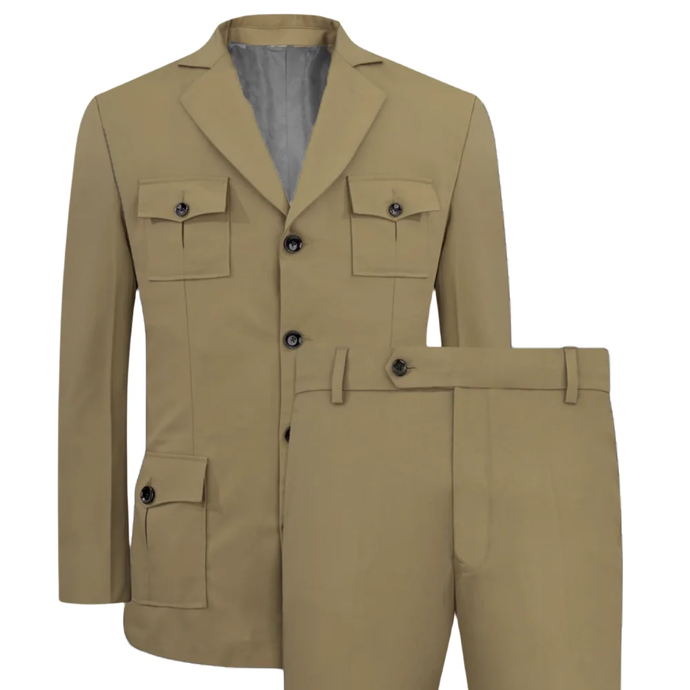 Men's Suits Jakcet Casual Khak - Men Formal Wear With Blazer review and price