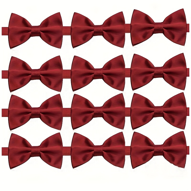 8Pcs/12Pcs Men's Burgundy Pre- - Men'S Formal Wear Bow Ties review and price