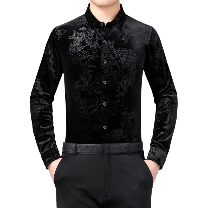 Men's Long Sleeve Shirt Chines - Men Formal Party Wear Shirt review and price