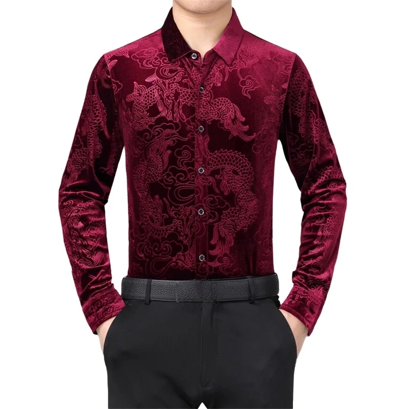 Men's Long Sleeve Shirt Chines - Men Formal Party Wear Shirt review and price