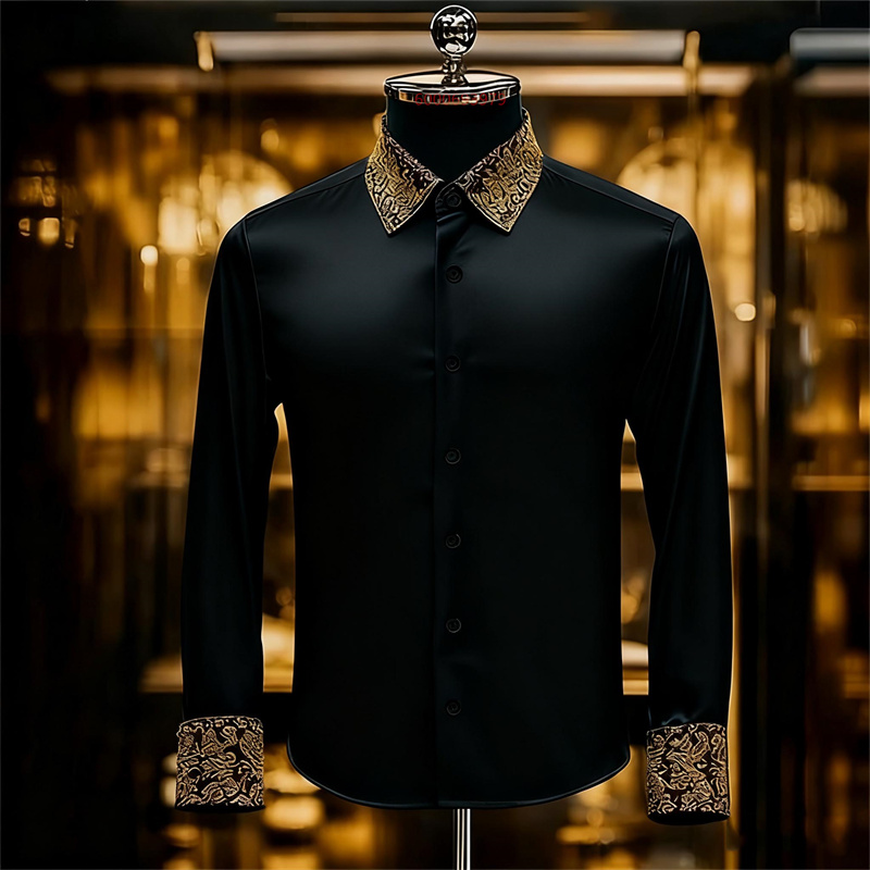 Men's Ethnic Style Exquisite F - Men Formal Party Wear Shirt review and price