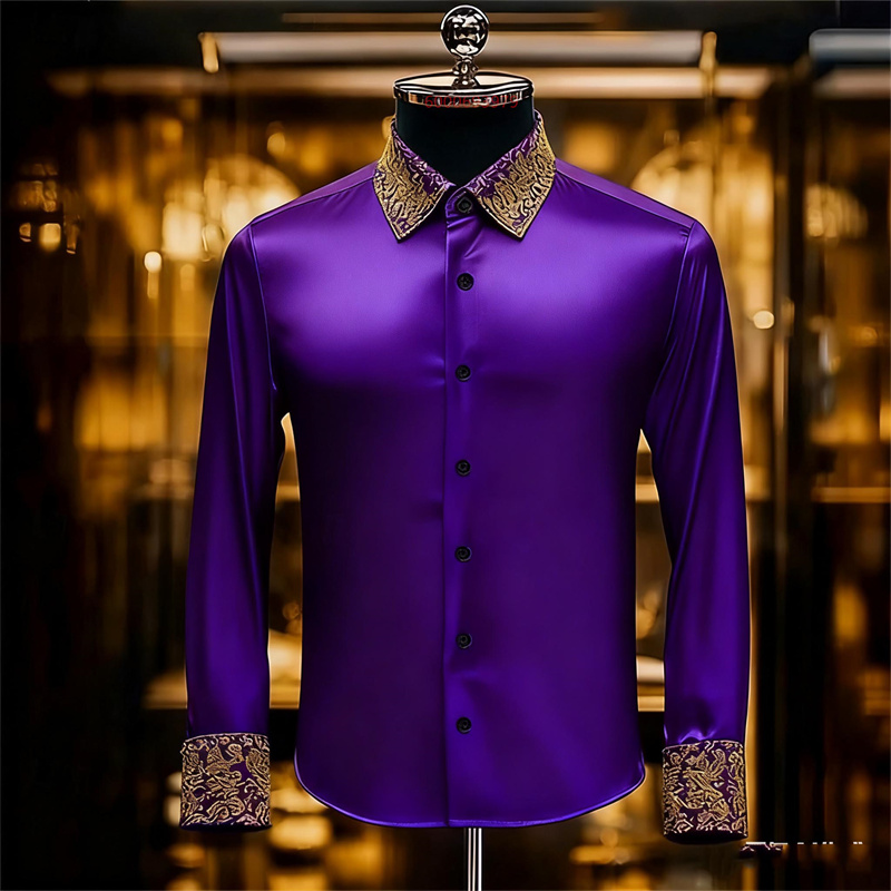 Men's Ethnic Style Exquisite F - Men Formal Party Wear Shirt review and price