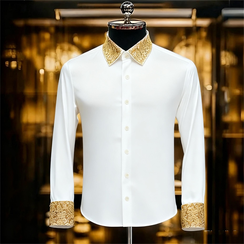Men's Ethnic Style Exquisite F - Men Formal Party Wear Shirt review and price