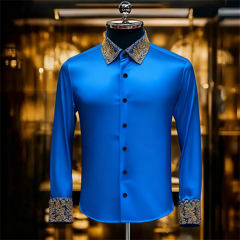 Men's Ethnic Style Exquisite F - Men Formal Party Wear Shirt review and price