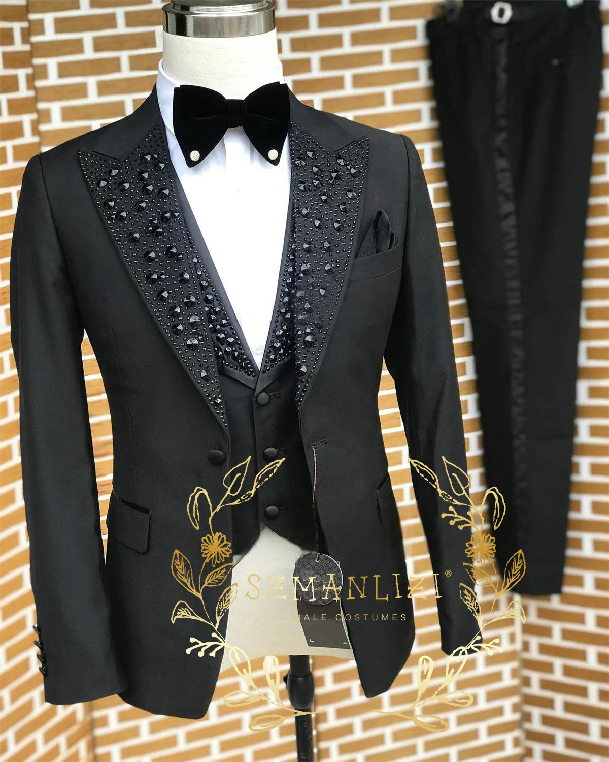 Black Men Suits Luxury Stone C - Men Formal Wear With Blazer review and price