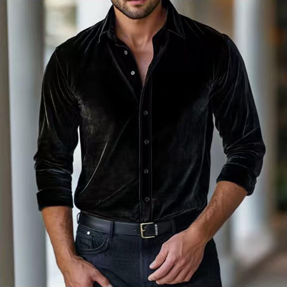 Men Velvet Shirt Men's Velvet  - Men Formal Party Wear Shirt review and price