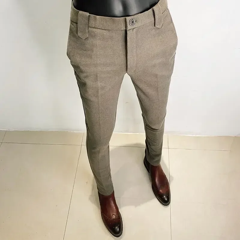 Autumn Winter Thickened Woolen - Men Formal Wear Office review and price