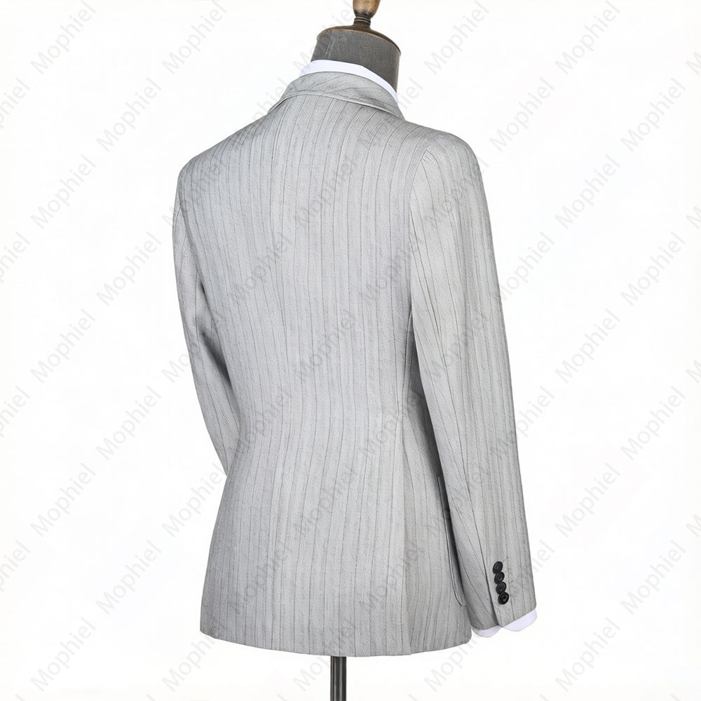 Mophiel Light Grey Men Suits S - Men Formal Wear Office review and price