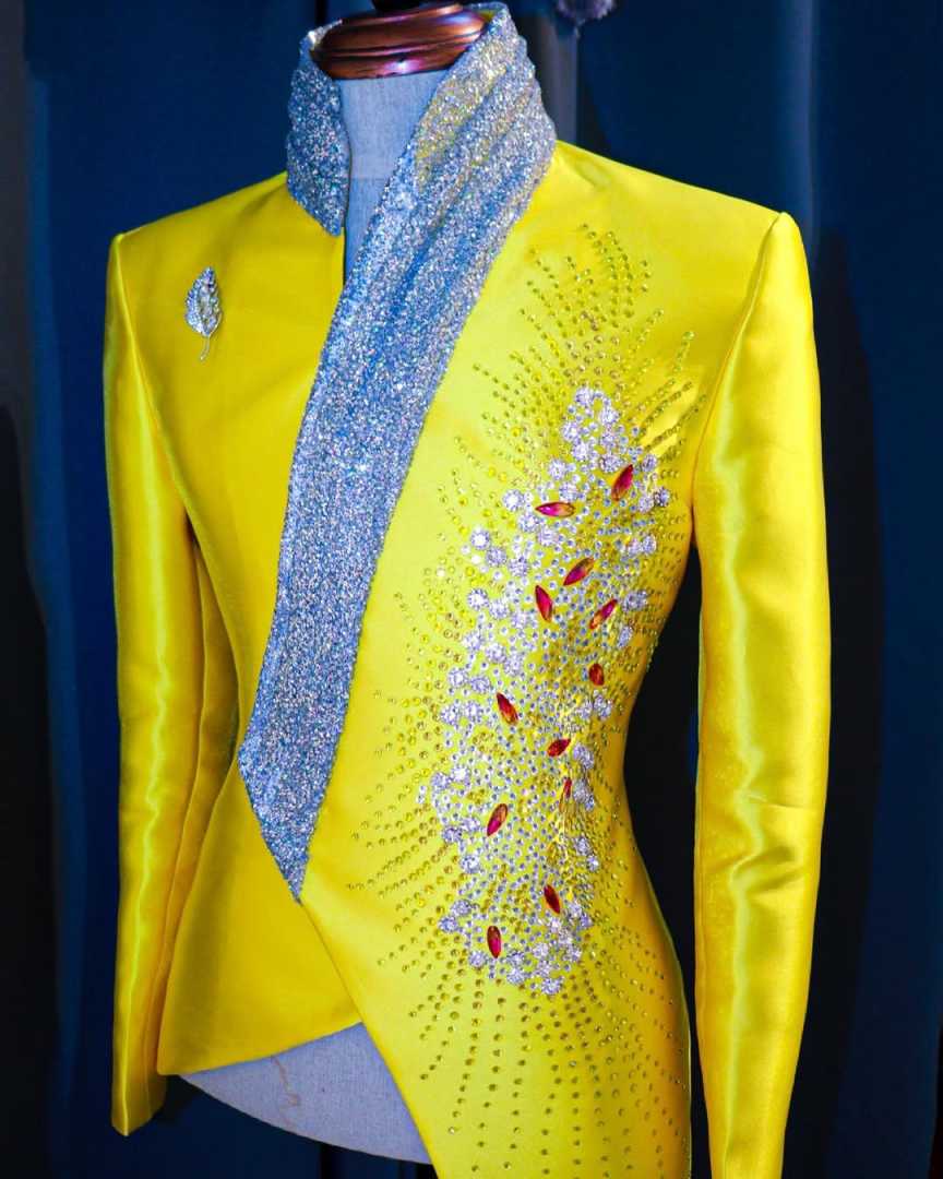 Fashion Yellow Wedding Tuxedos - Formal Wear For Men Yellow review and price