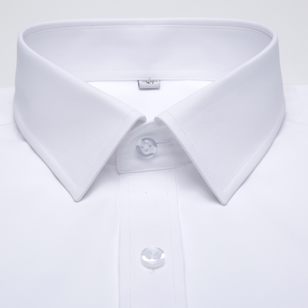 White Solid Color Men's Long S - Men Formal Office Wear Shirts review and price