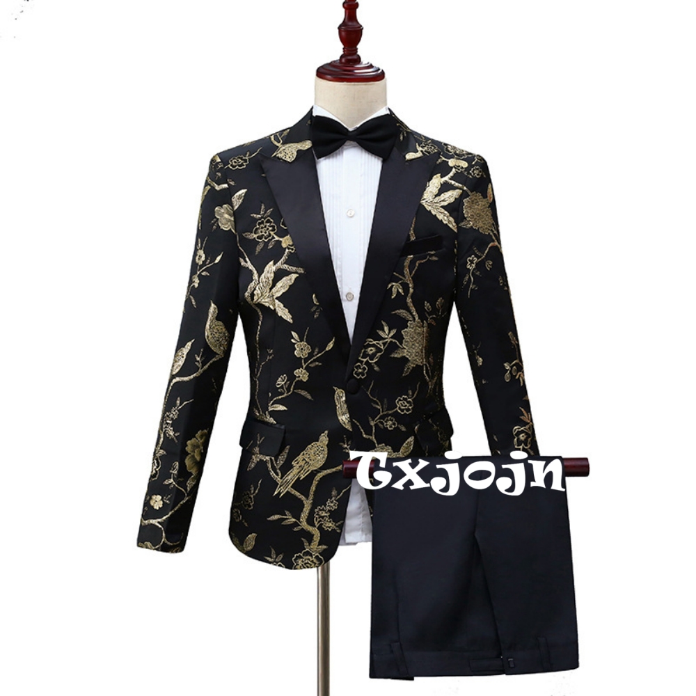 2026 New Exquisite Jacquard Su - Men Formal Party Wear Outfit review and price