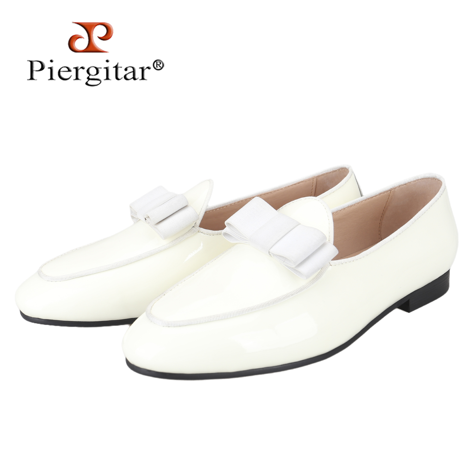 Piergitar White Patent Leather - Men'S Formal Wear Bow Ties review and price