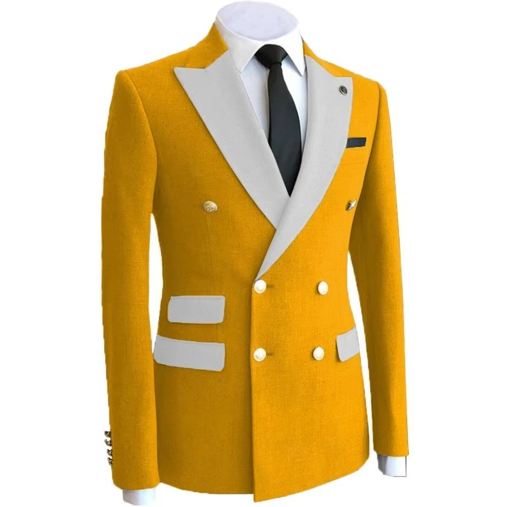 Yellow Business Groom Wear Hom - Formal Wear For Men Yellow review and price