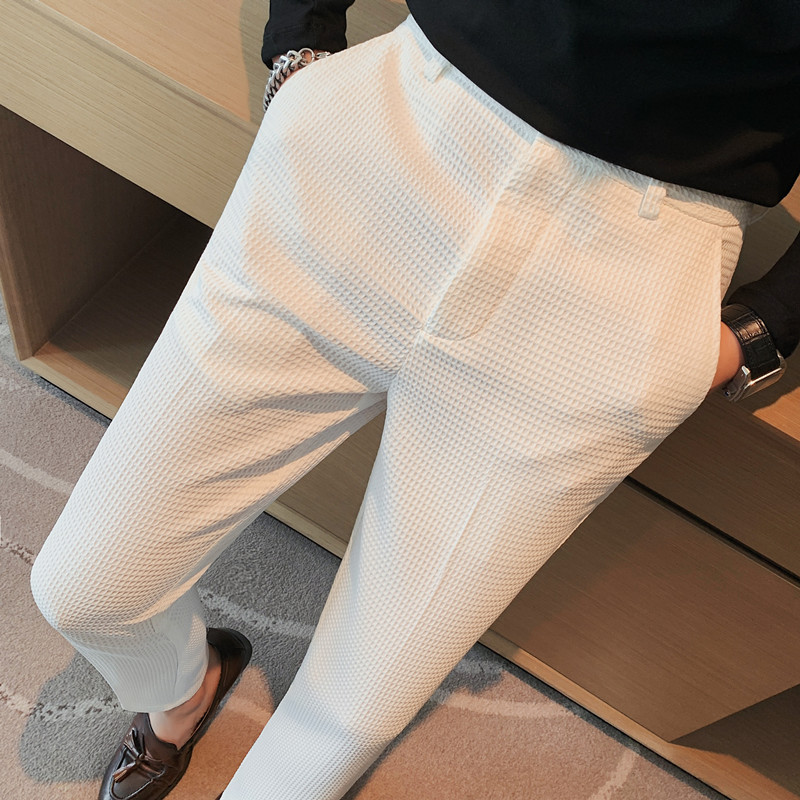 2024 Autumn New Waffle Stretch - Men Formal Wear Pinterest review and price