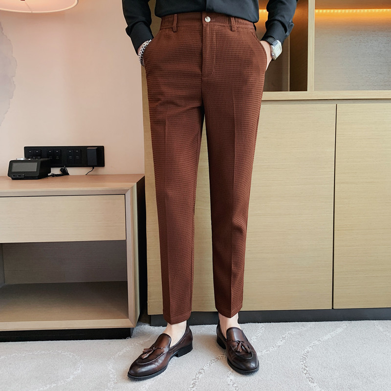 2024 Autumn New Waffle Stretch - Men Formal Wear Pinterest review and price