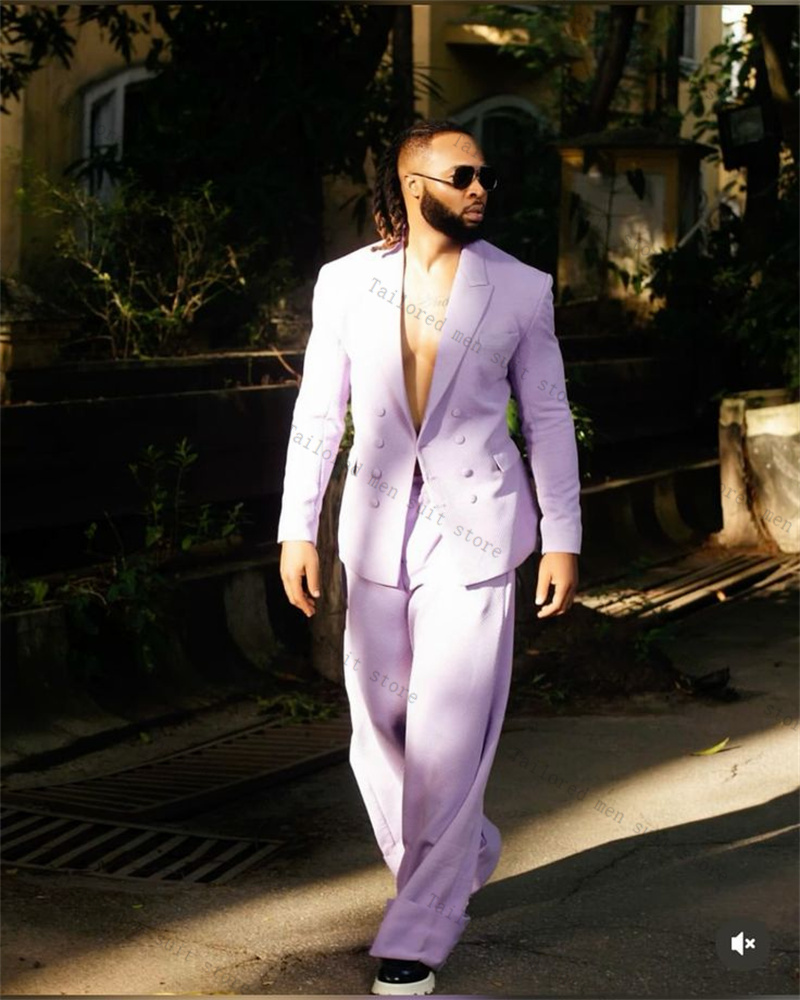Lavender Purple Men Suits Pant - Men Formal Wear Purple review and price