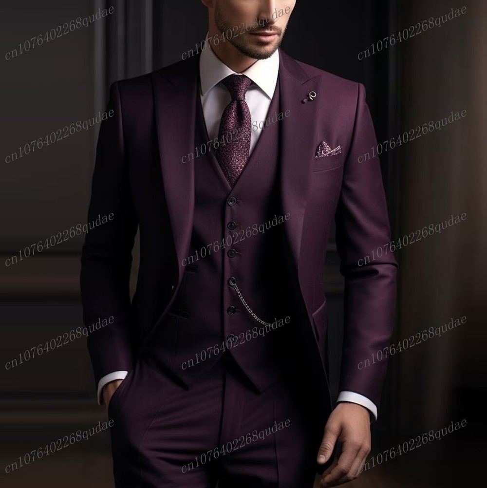 Formal Dark Purple Men Suit We - Men Formal Wear Purple review and price