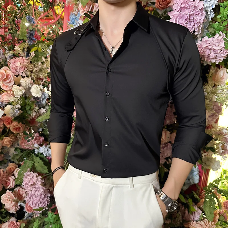 Men Dress Shirt Belt Design Lo - Men Formal Party Wear Shirt review and price