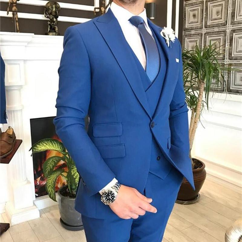 2021 Burgundy Double Breasted  - Men Formal Wear With Blazer review and price
