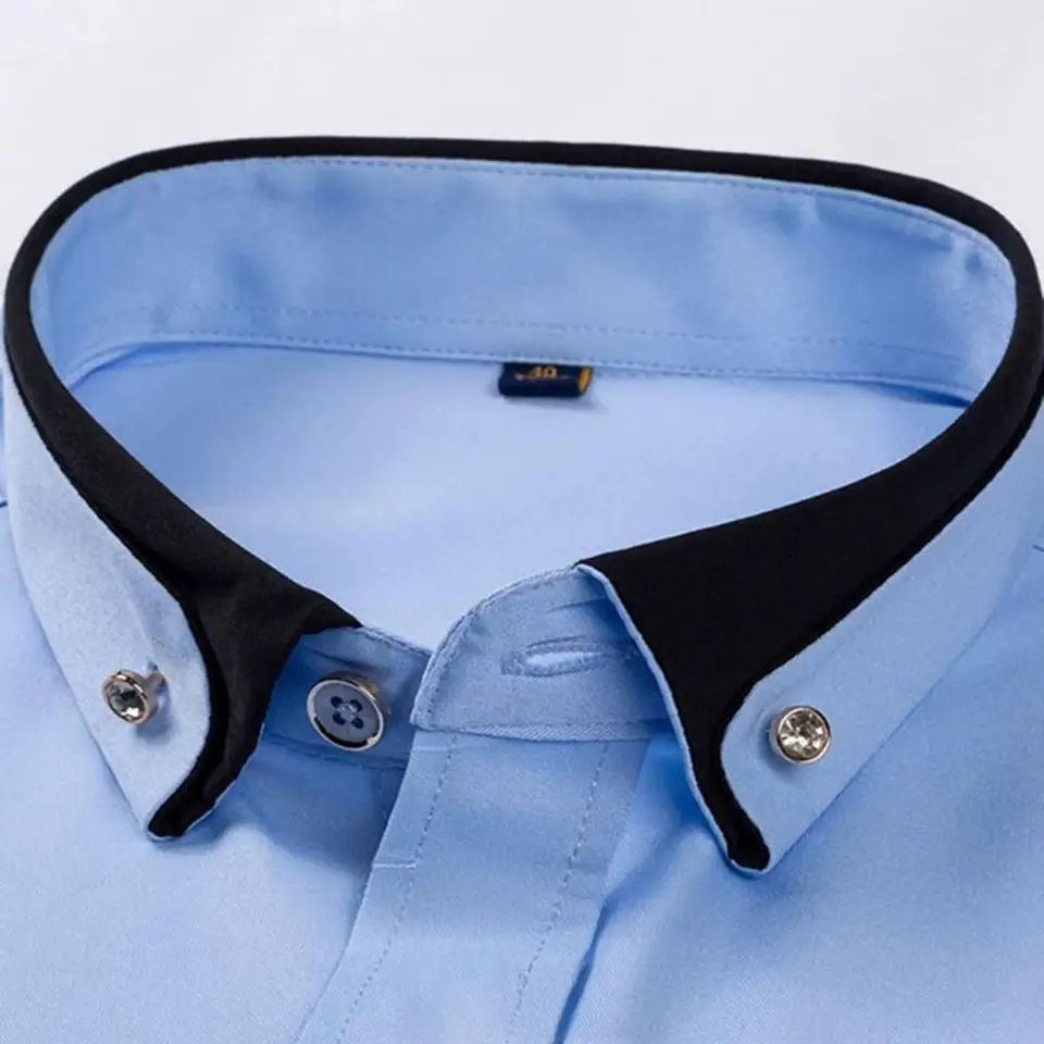 New Men's Fashion Pure Shirt C - Men Formal Party Wear Shirt review and price