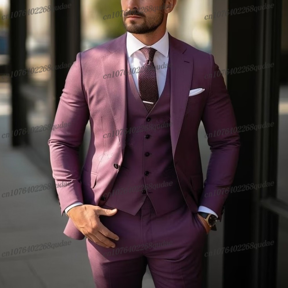 Purple Formal Occasion Men Sui - Men Formal Wear Purple review and price