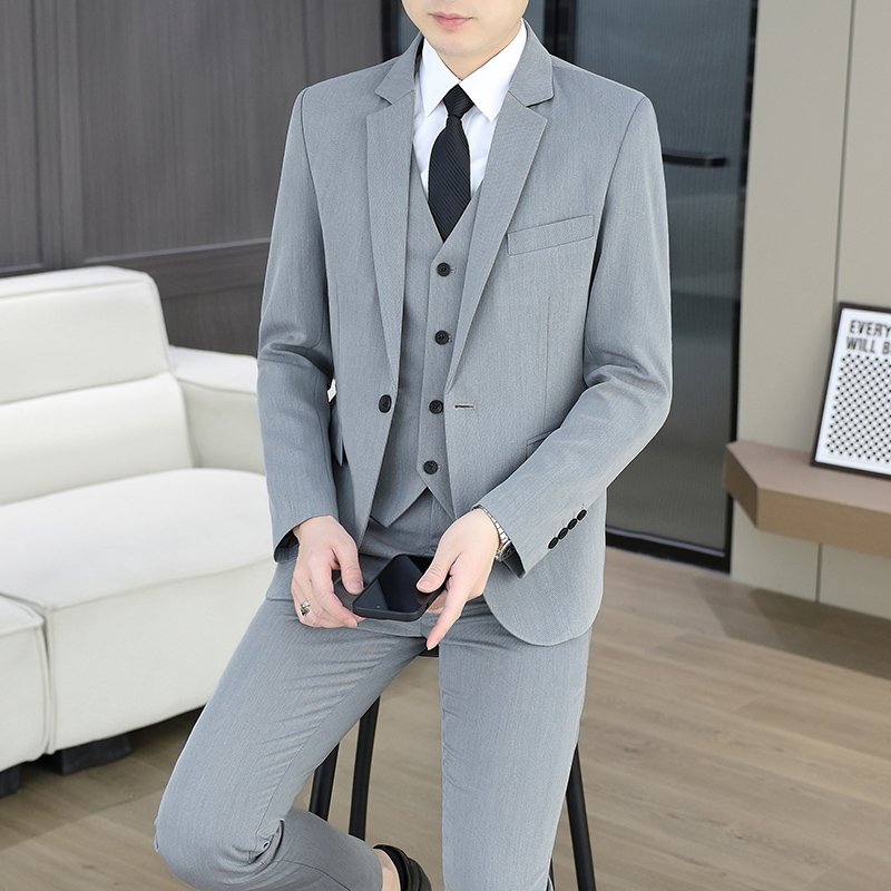 Suit  (Blazer+Vest+Trousers) M - Men Formal Wear With Blazer review and price