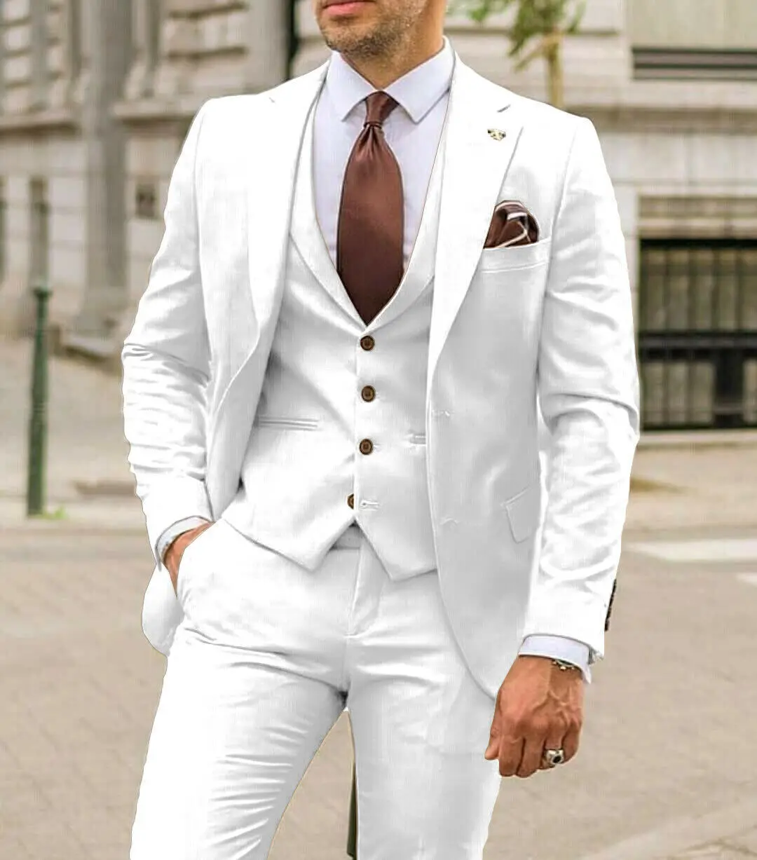 Notch Lapel Men Suits Slim Fit - Men'S Formal Dinner Wear review and price