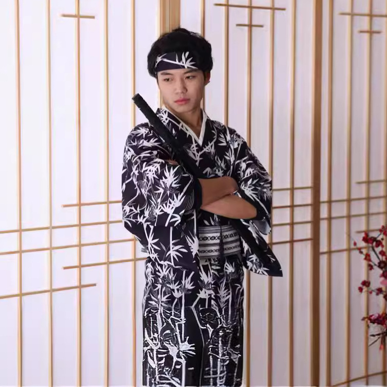 Men's Japanese Bamboo-Pattern  - Traditional Japanese Men'S Formal Wear review and price