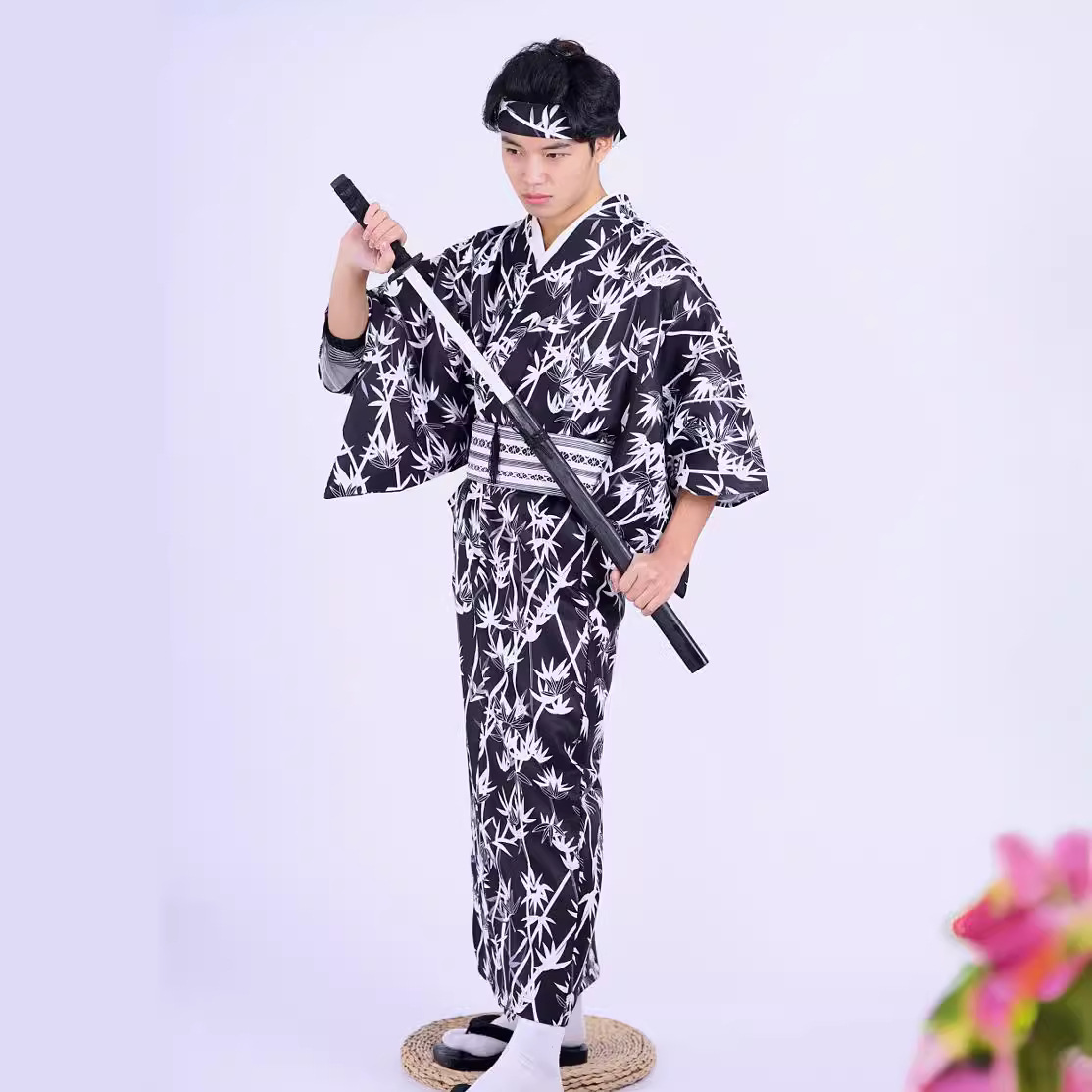 Men's Japanese Bamboo-Pattern  - Traditional Japanese Men'S Formal Wear review and price
