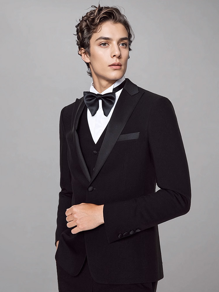 Mens Suits Set Luxury Black Fo - Men'S Formal Dinner Wear review and price