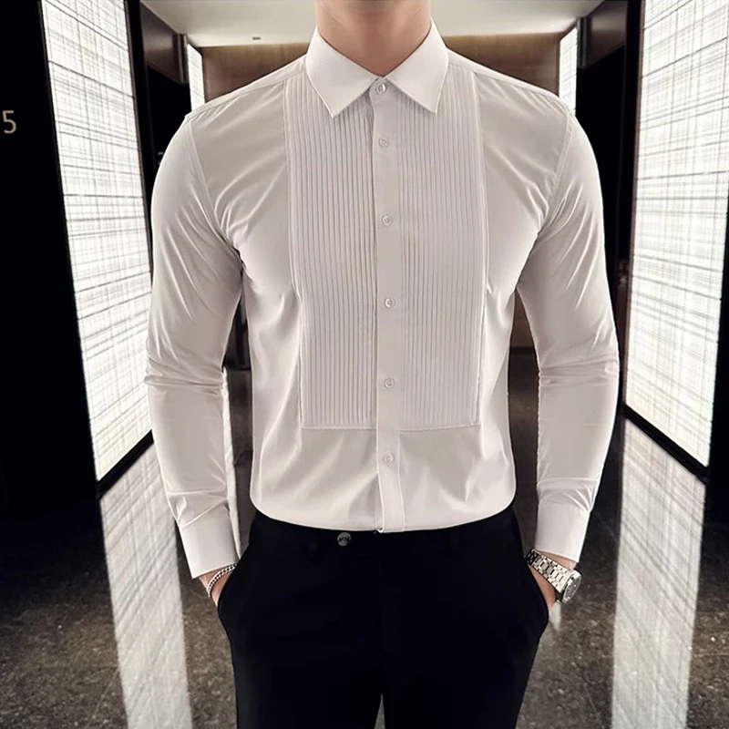 Wedding Party Wear Long Sleeve - Men Formal Party Wear Shirt review and price