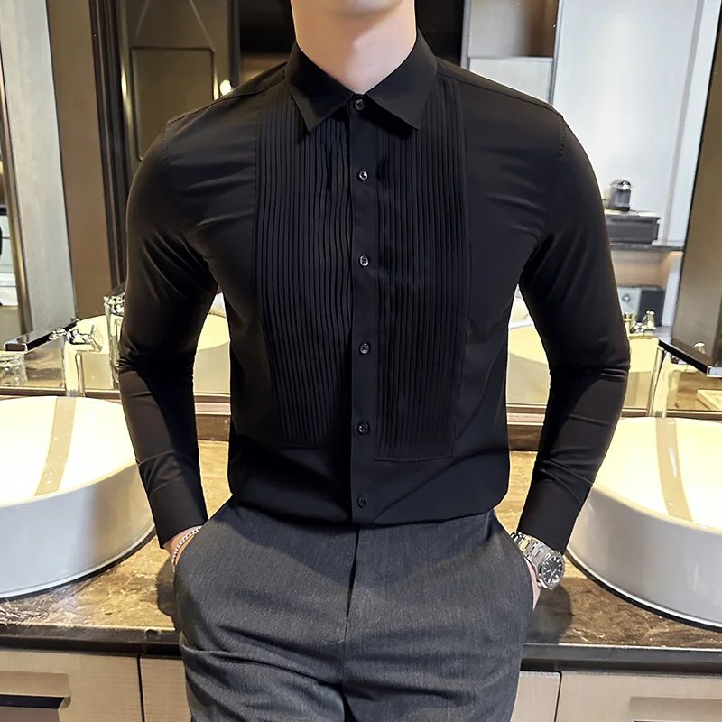Wedding Party Wear Long Sleeve - Men Formal Party Wear Shirt review and price