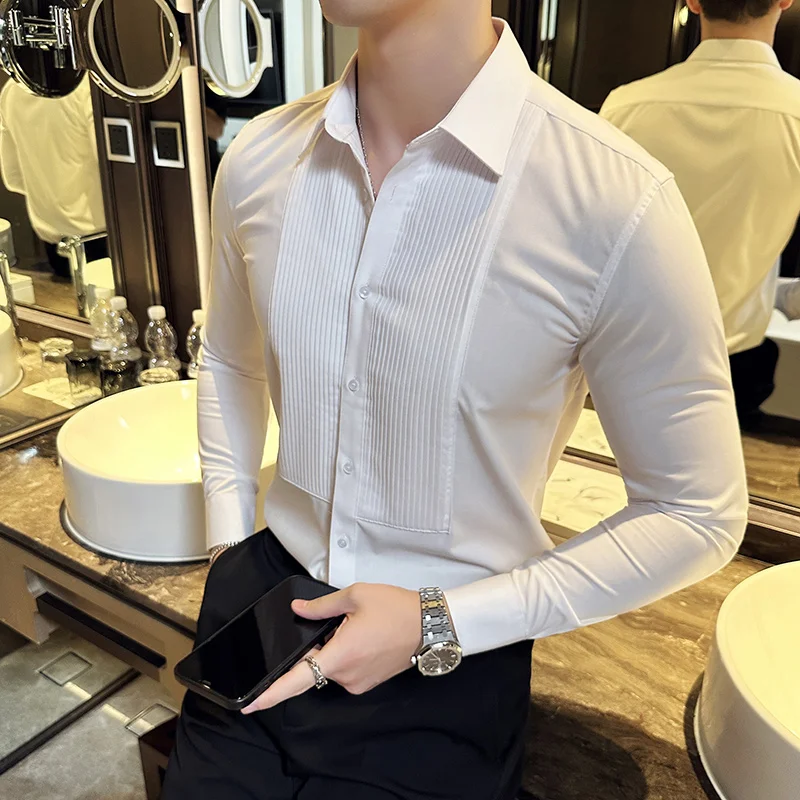 Wedding Party Wear Long Sleeve - Men Formal Party Wear Shirt review and price